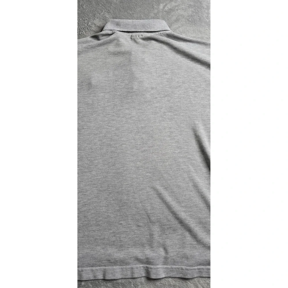 Polo Ralph Lauren Big Pony Polo Mens XL Gray Navy Pique Preppy Custom Fit